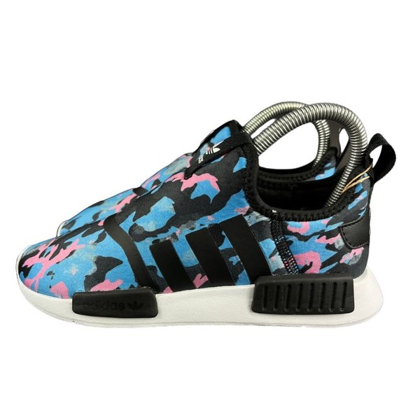 Adidas NMD 360 C Black Blue Pink Camo Slip-On Shoes HP9663 Youth Sizes 12 - 3 - Picture 3 of 9